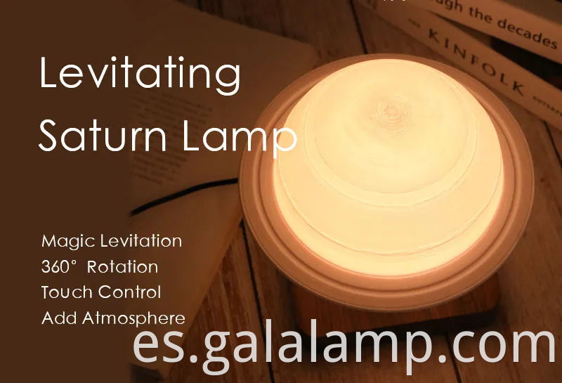 Luces autobiográficas de Saturno de Maglev, luces de habitación decoradas en el ambiente